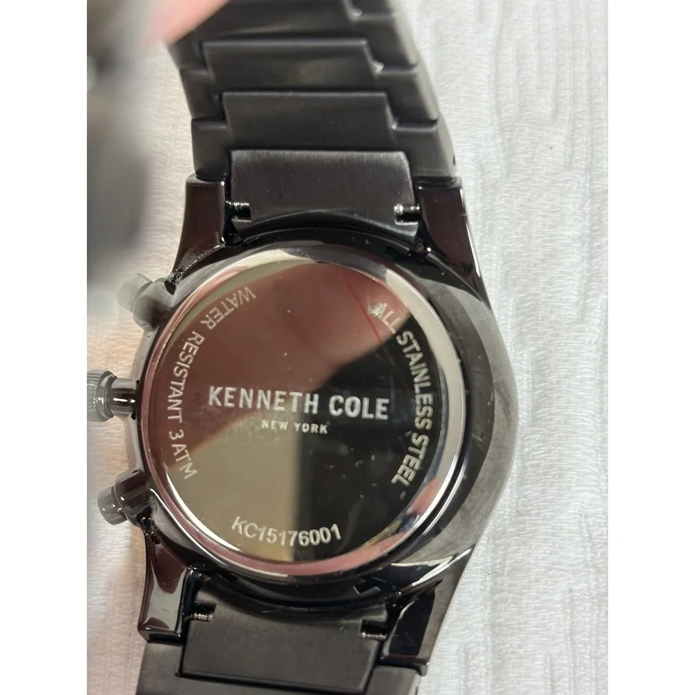 Kenneth Cole New York Men's Watch Analog Quartz Stainless Steel KC15176001,W/Box